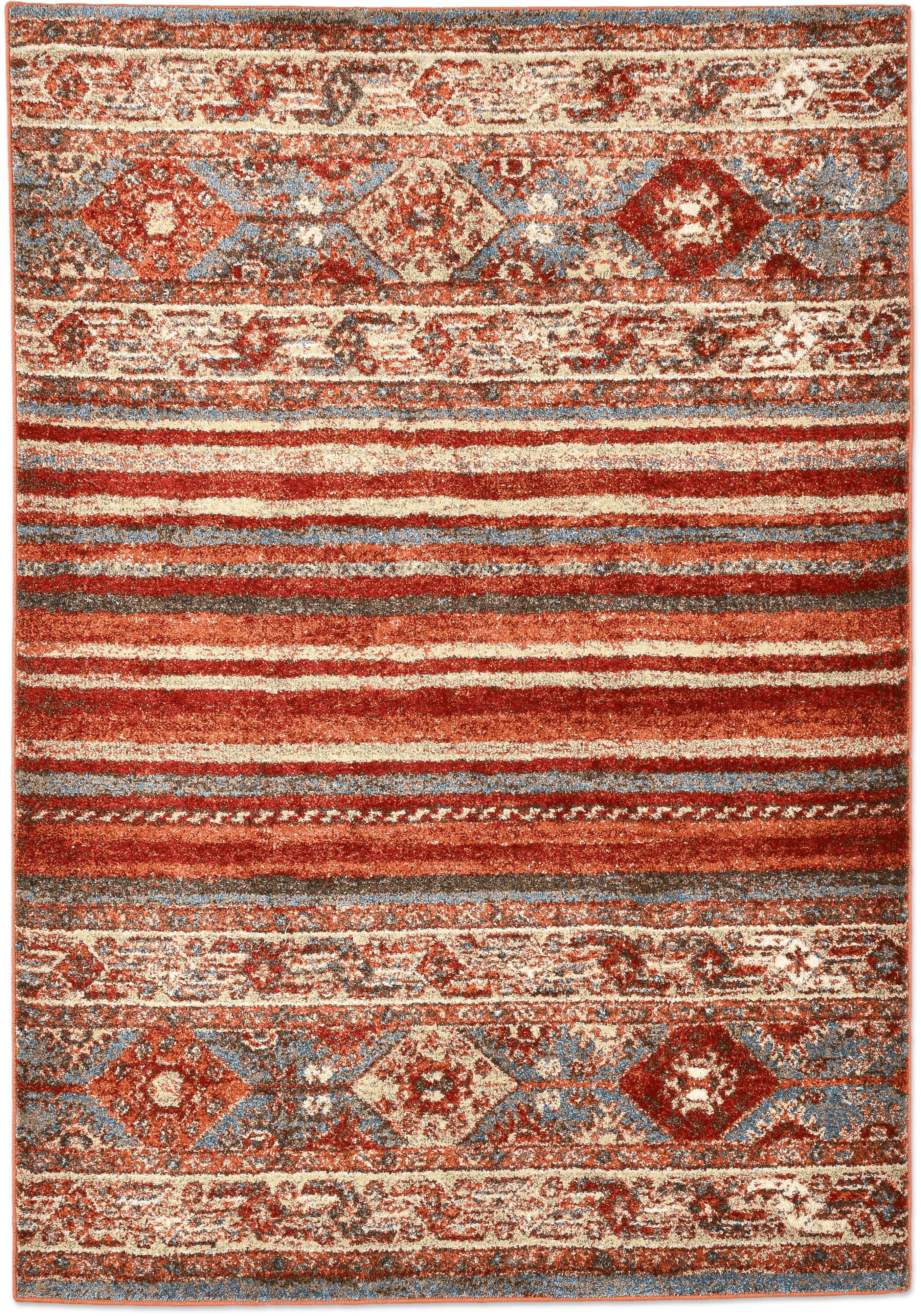 Gino Falcone Teppich Felicia 26559, rechteckig, Höhe: 12 mm, Kurzflor, modernes Ethno-Design, weicher Flor