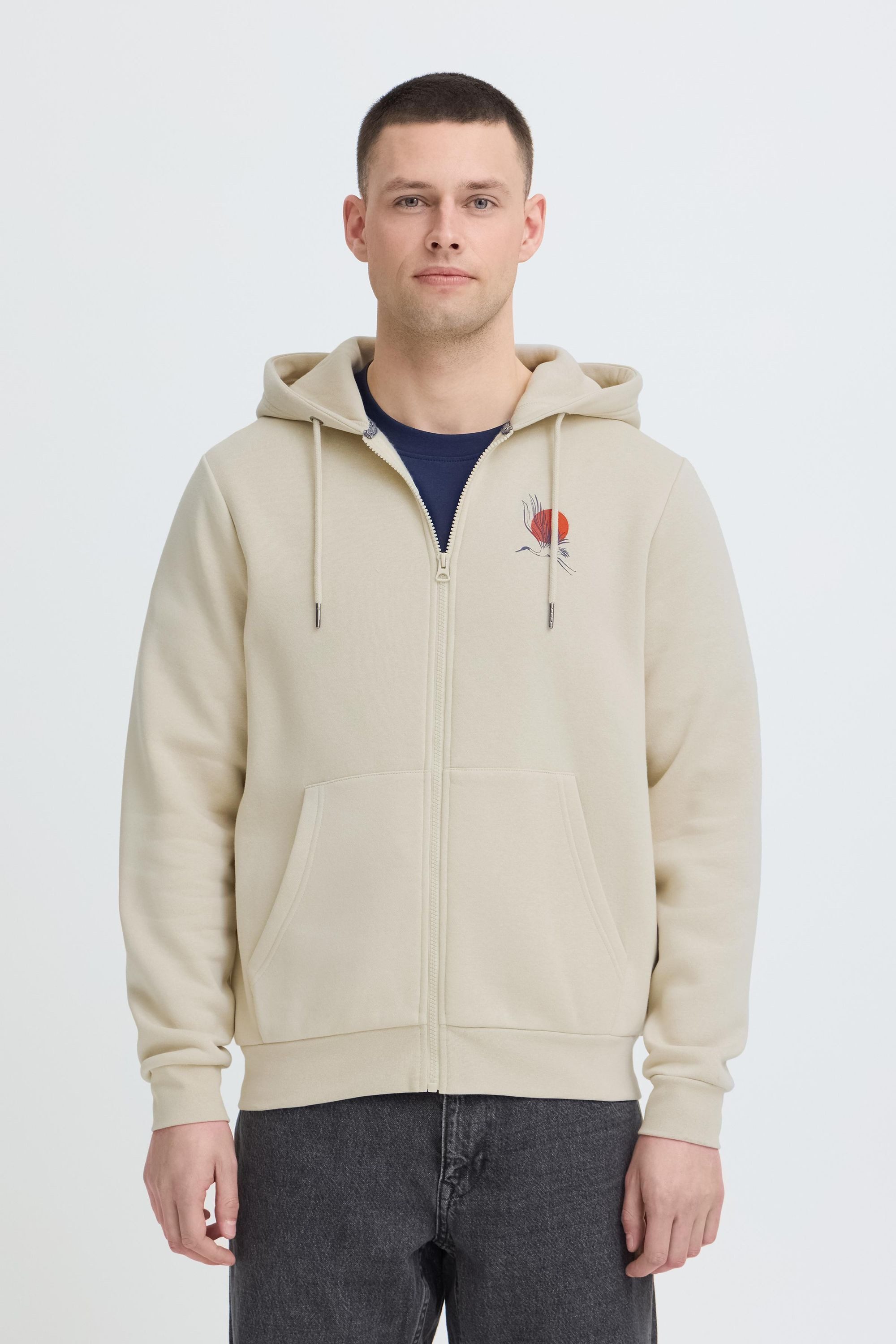Blend Kapuzensweatjacke BHJapa Backprint Kapuzen Sweatjacke mit Backprint