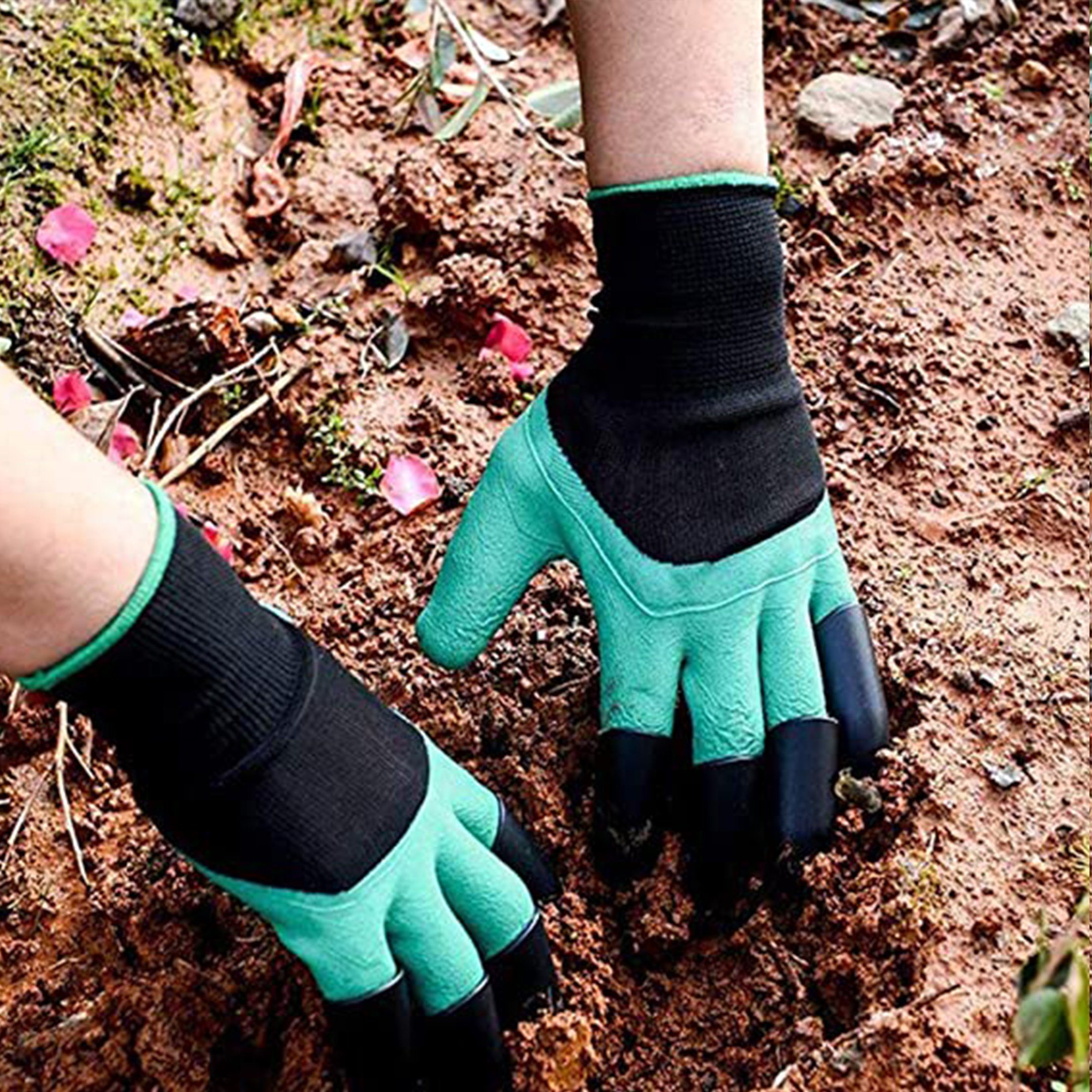 Dedom und Krallen,Pflanzhandschuhe,Paar Grabungshandschuhe,Gartenhandschuhe Für mit beschneiden Umgraben,harken,pflanzen von Rosen Gartenhandschuhe