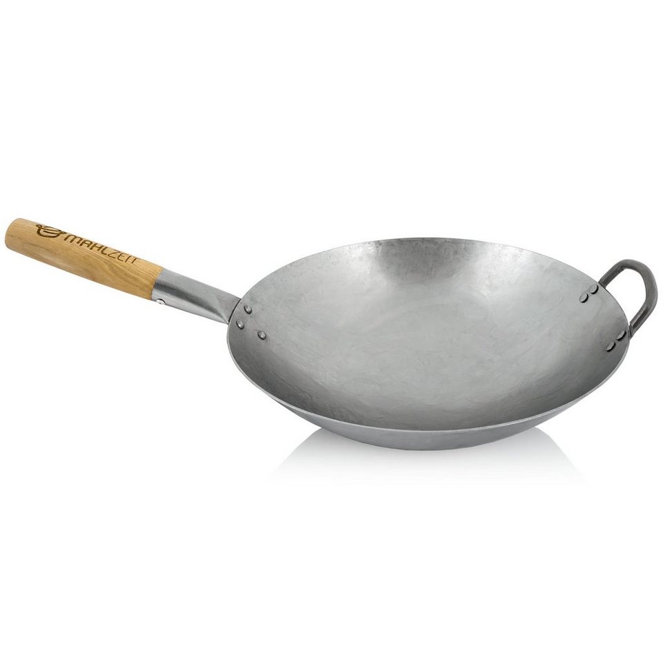 Mahlzeit Wok traditioneller Wok, Ø 35 cm, Stahlwok mit rundem Boden, Wok  Pfanne, Stahl