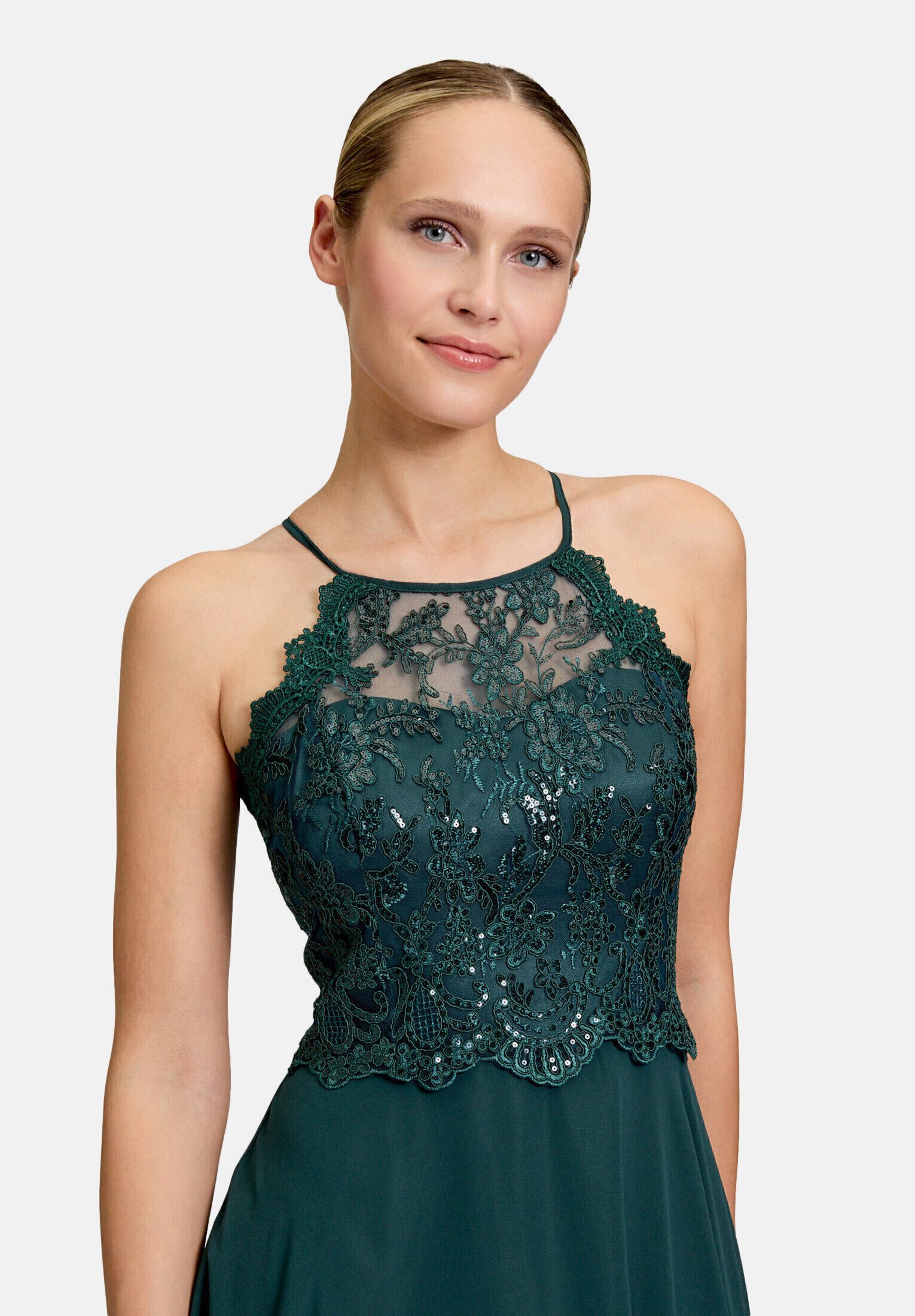 Vera Mont Abendkleid Damen rückenfrei Spitze