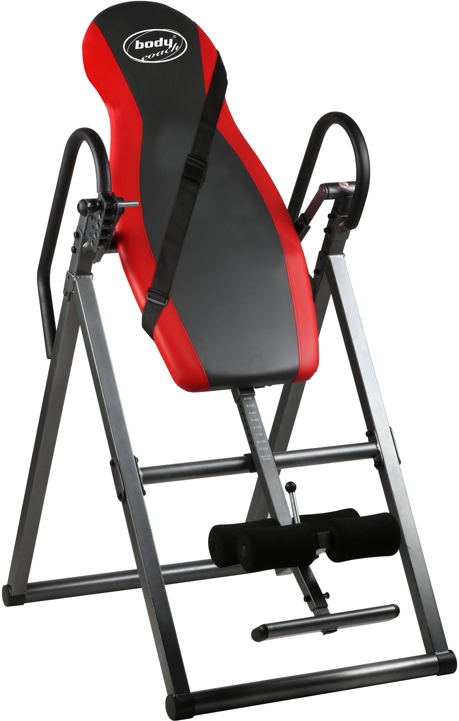body coach Rückentrainer Inversionstisch mit Sicherheitsgurt | Rudergeräte