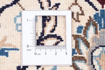 Orientteppich Perser - Nain - Royal quadratisch - 210 x 202 cm - beige, morgenland, quadratisch, Höhe: 10 mm, Wohnzimmer, Handgeknüpft, Einzelstück mit Zertifikat
