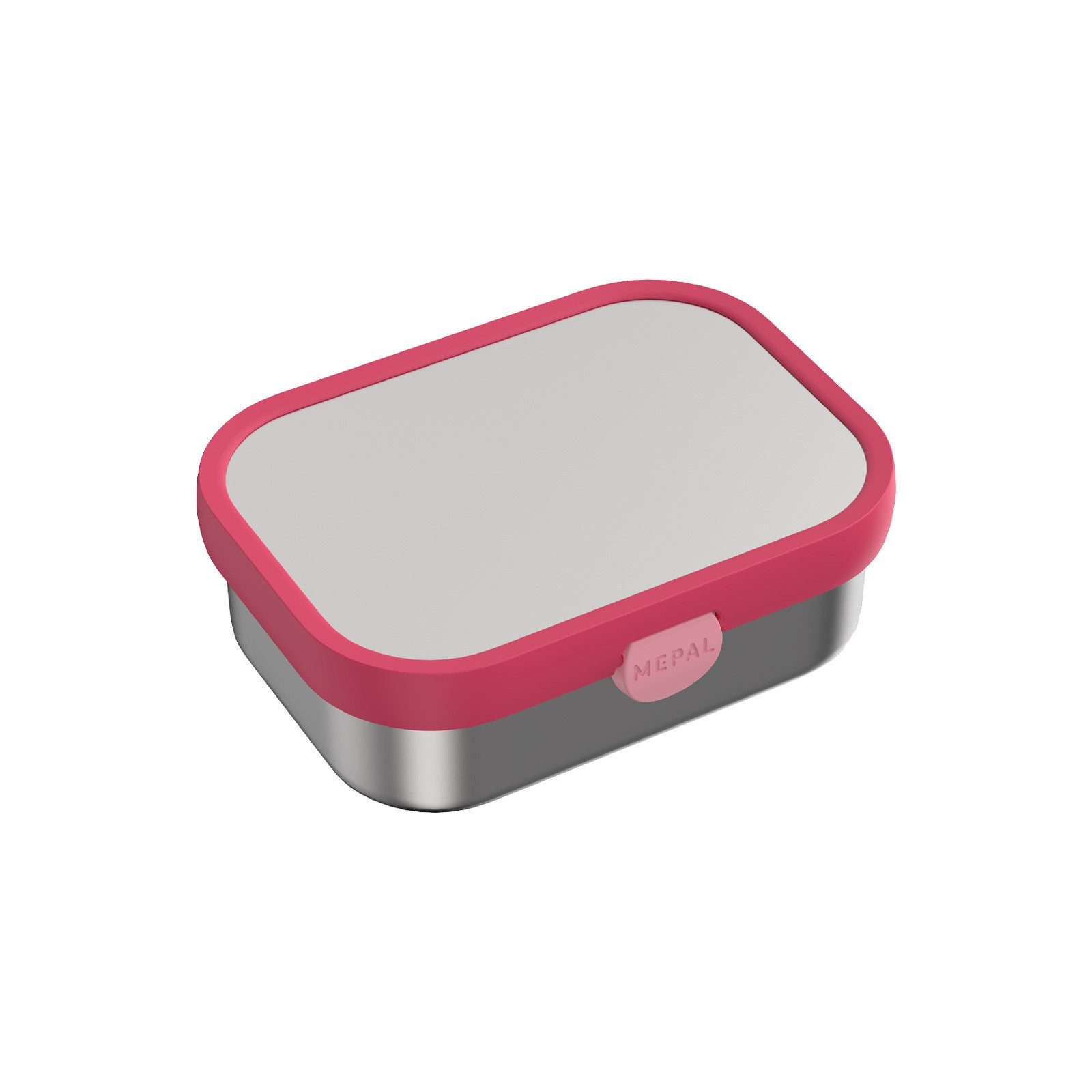 Mepal Lunchbox Campus Edelstahl-Brotdose mit Gabel 18 x 13 cm, Edelstahl/Kunststoff, (1-tlg), Spülmaschinenfest