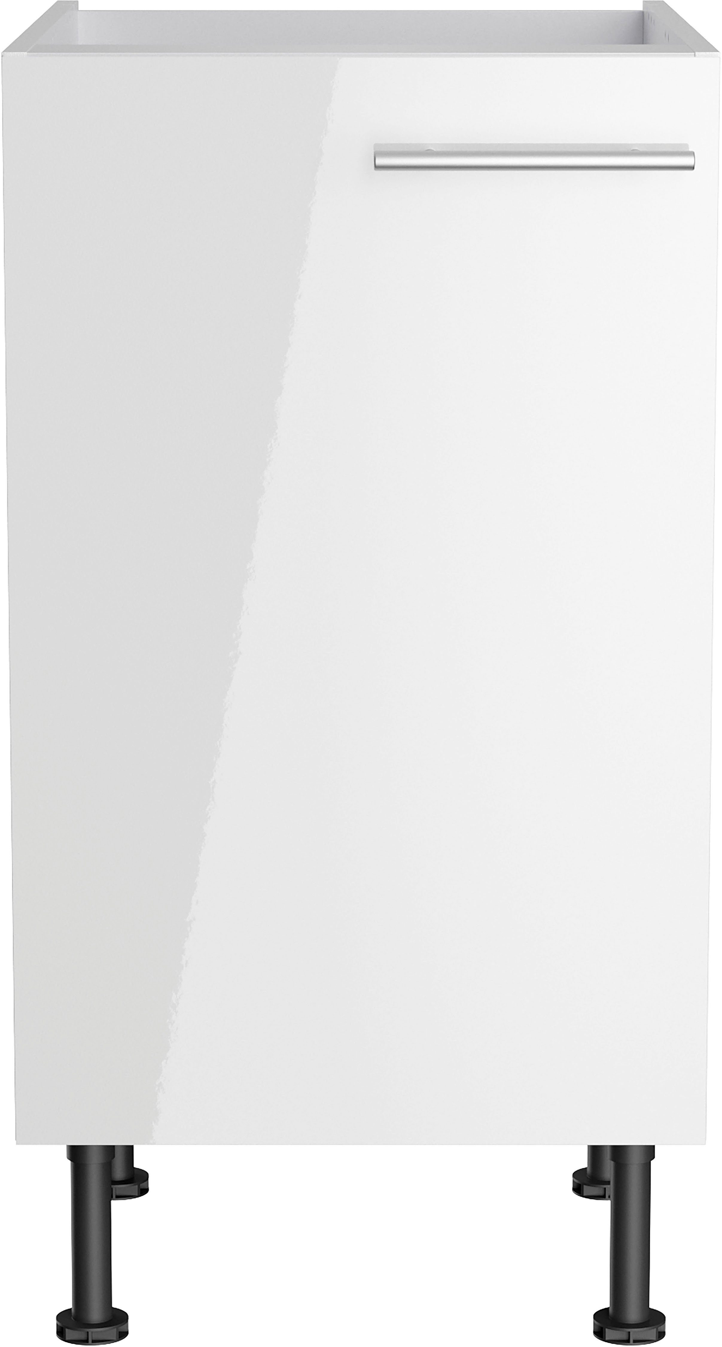 Klara 45 weiß OPTIFIT cm lackiert/weiß Spülenschrank Breite