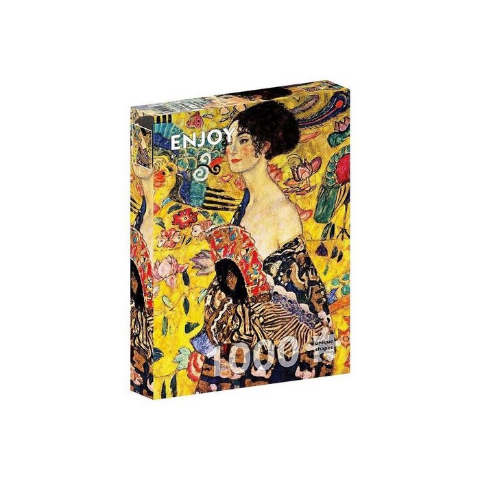 ENJOY Puzzle Puzzle ENJOY-1128 - Gustav Klimt: Dame mit Fächer Puzzle 1000 Teile Puzzleteile