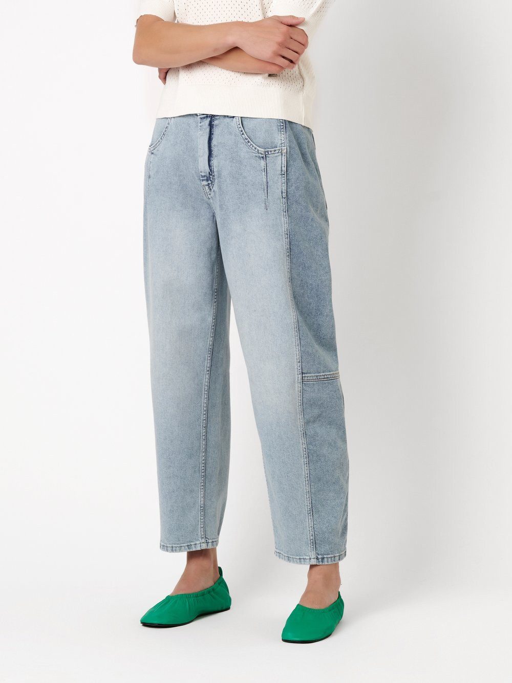 TONI Loose-fit-Jeans Liv Barrel mit designstarken Seitennähten