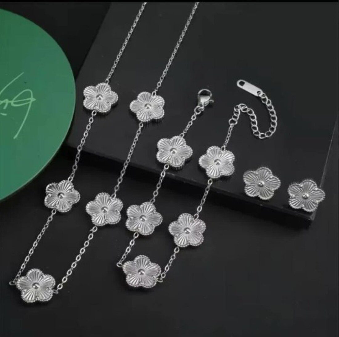 Lale Collection® Schmuckset Gold Kleeblatt Schmuck-Set günstig online kaufen