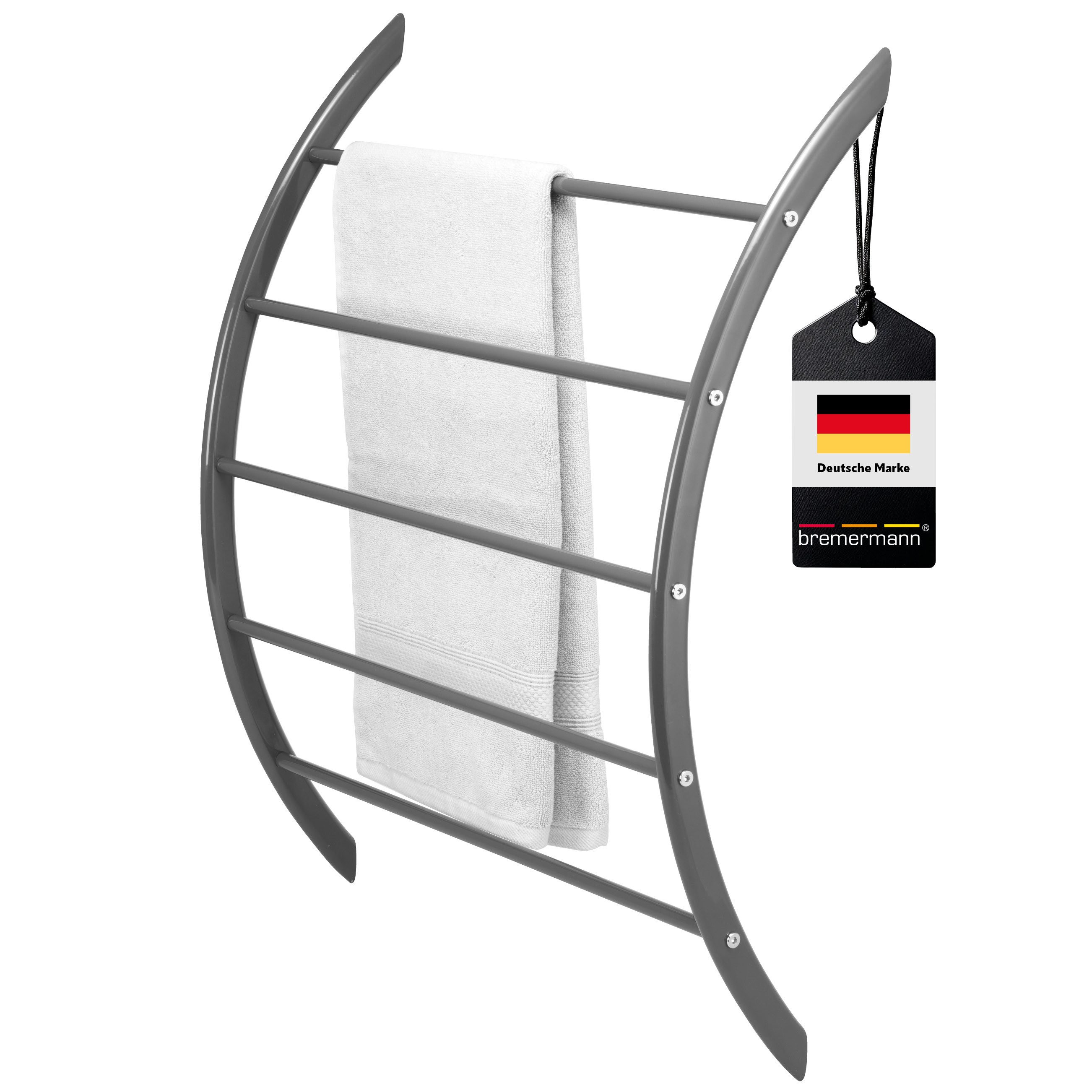 bremermann Handtuchhalter Handtuchhalter zur Wandmontage mit 5 Stangen aus günstig online kaufen