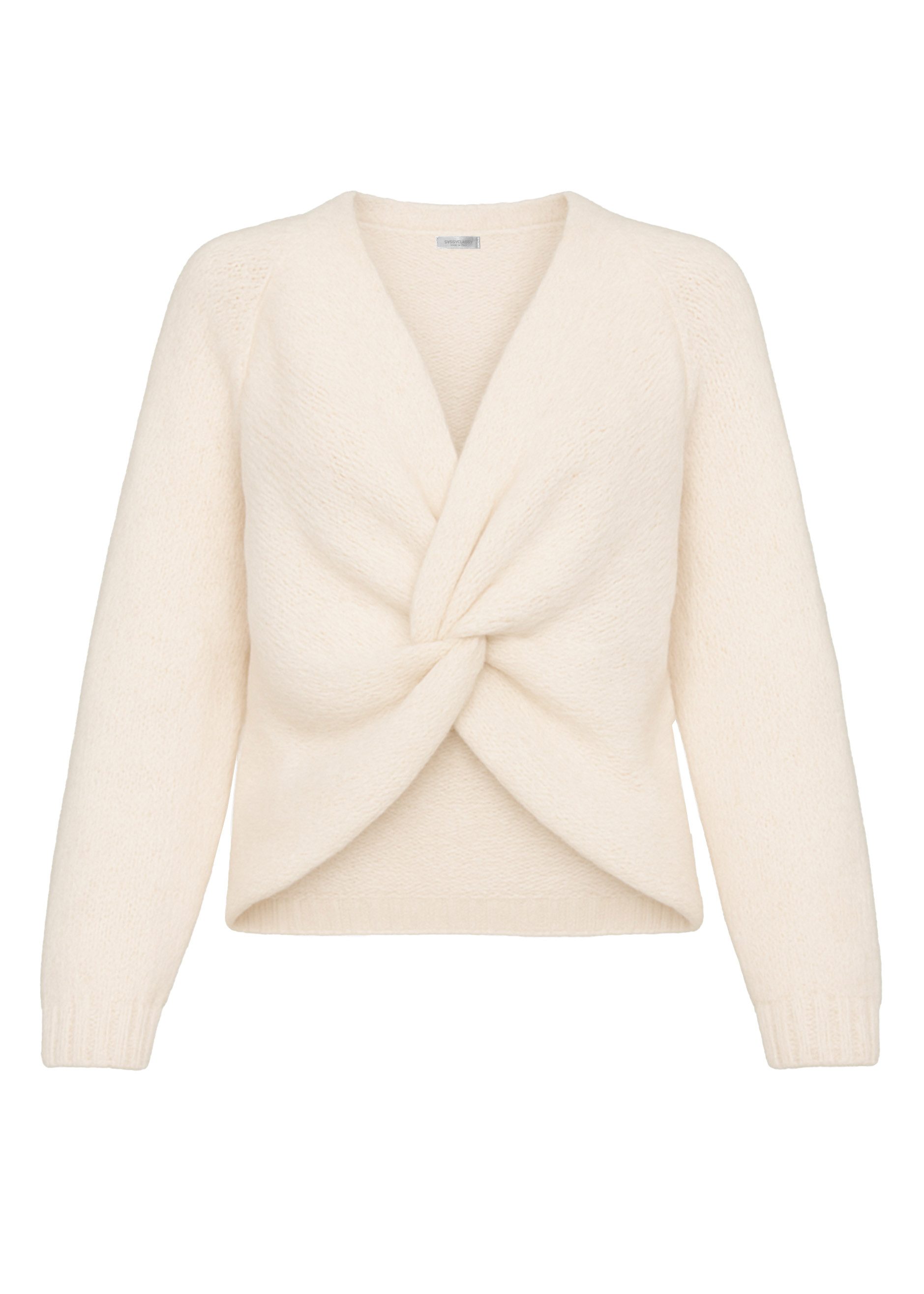 SASSYCLASSY Strickpullover Strickpullover mit Knotendetail für günstig online kaufen