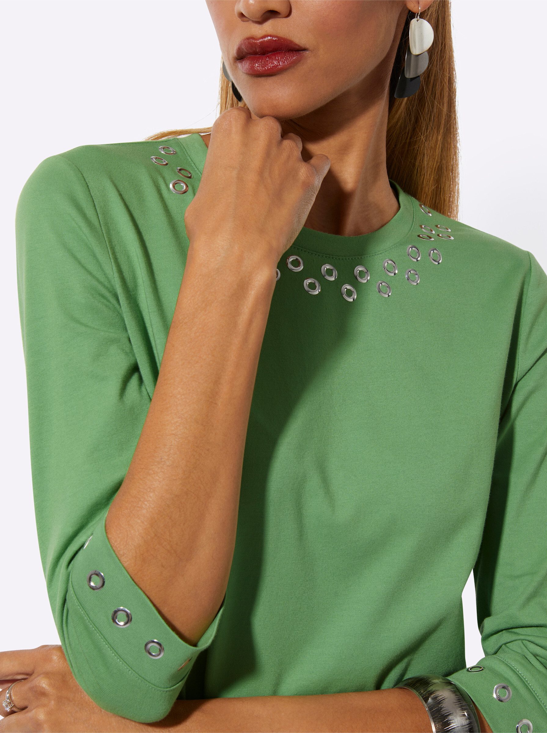 creation L T-Shirt Pima-Baumwoll-Shirt 3/4-Arm