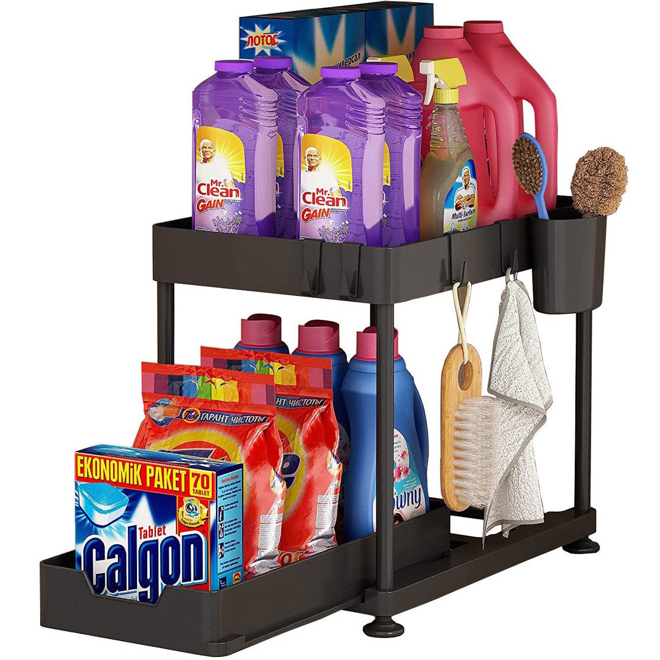 SURFOU Ablageregal Arbeitsplatte Badezimmer Schubladen Küchen Organizer Reg günstig online kaufen