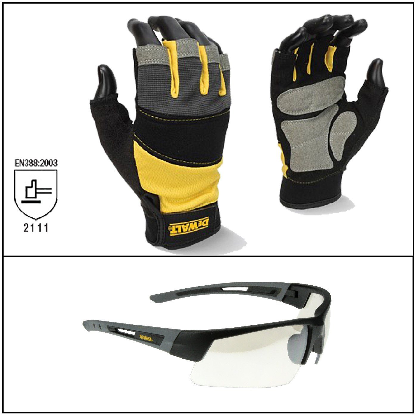 DeWalt Montage-Handschuhe Set DPG213LEU + DPG100-9DEU