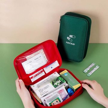 FIDDY Erste-Hilfe-Set Tragbare Reise-Mini-Medizintasche, (Aufbewahrungstasche für Notfallmedizin und Masken, medizinische Tasche und Tasche zur Epidemieprävention, 1 St)