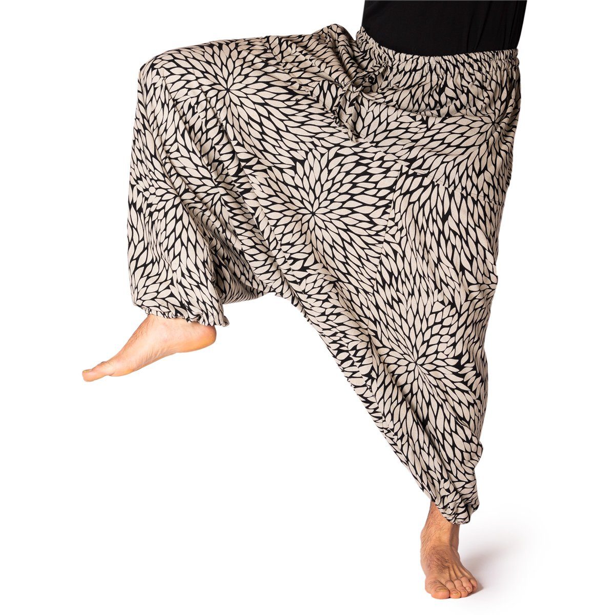 PANASIAM Haremshose Aladinhose Geometrix Haremshose aus 100% grob gewebter günstig online kaufen