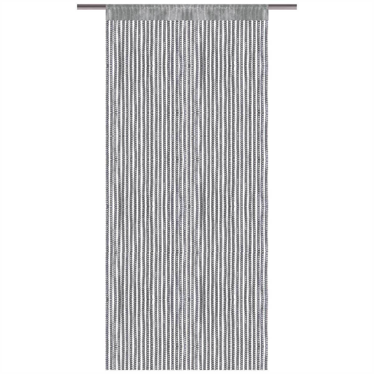 Bestlivings Fadenvorhang, Stangendurchzug, halbtransparent, Fadengardine mit Stangendurchzug (90 x 200cm bis 300 x 250cm)