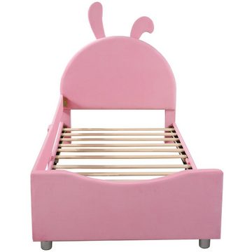 Ulife Kinderbett Polsterbett Schlafsofa Eltern-Kind-Bett Jugendbett Gästebett, mit Rückenlehne Armlehne
