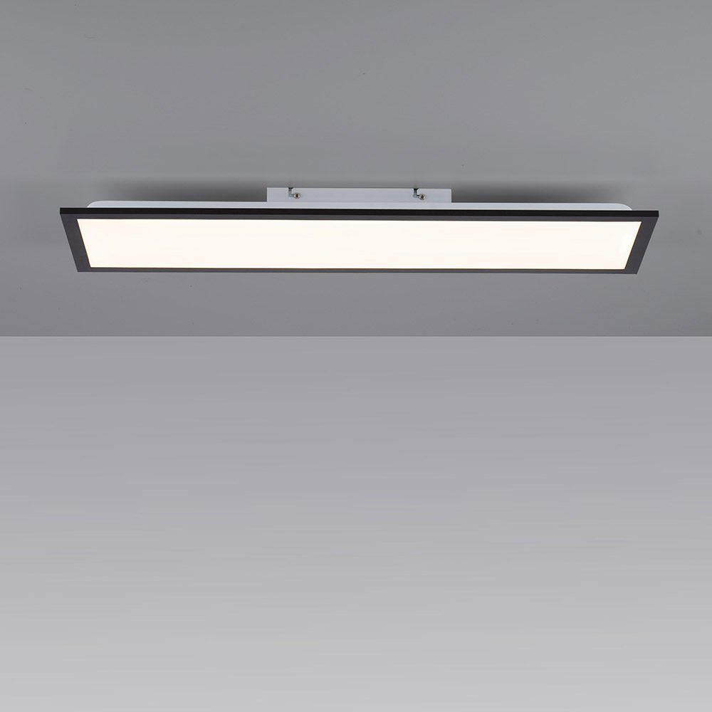 warmweiß, LED Flat, Lichtfarbe, Deckenleuchte Lichtfarbe Panel 1xLED-Board/14W/3000K, 80x25cm, Deckenleuchte rechteckig SellTec warmweiße sparsam LED warmweiße schwarz