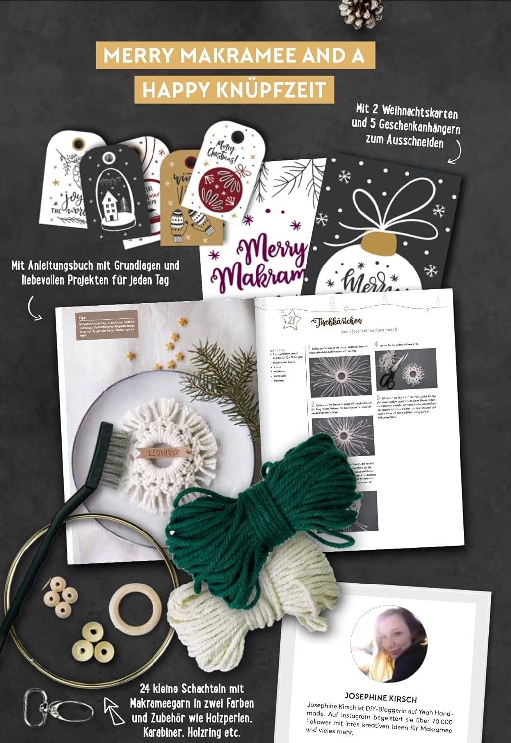 TOPP Kreativ Adventskalender Adventskalender Merry Makramee (24-tlg)