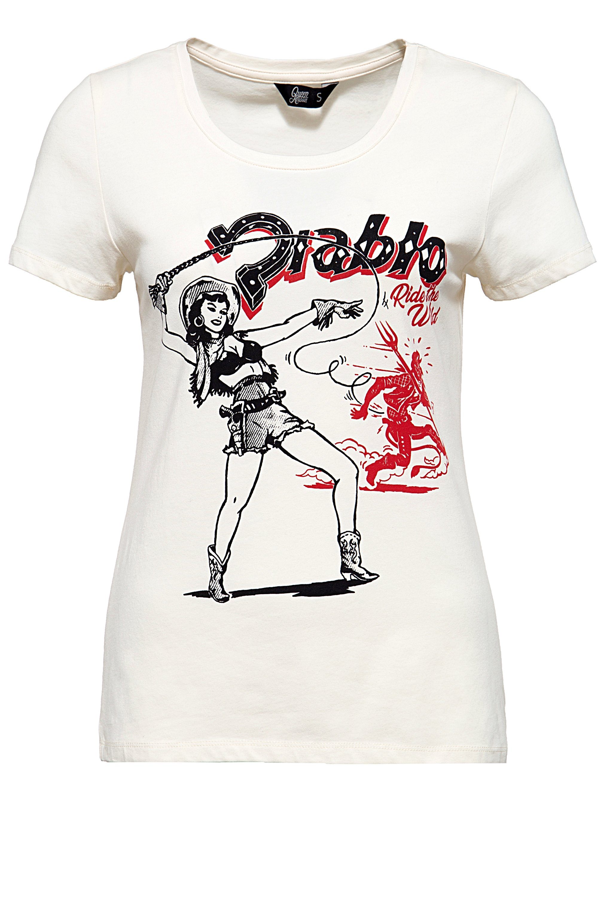 QueenKerosin T-Shirt Diablo im Vintage Look