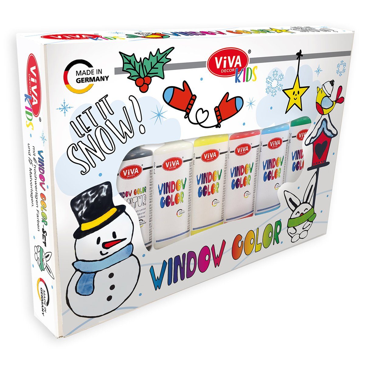 Viva Decor Kreativset Kids - Let Color Set snow it Window