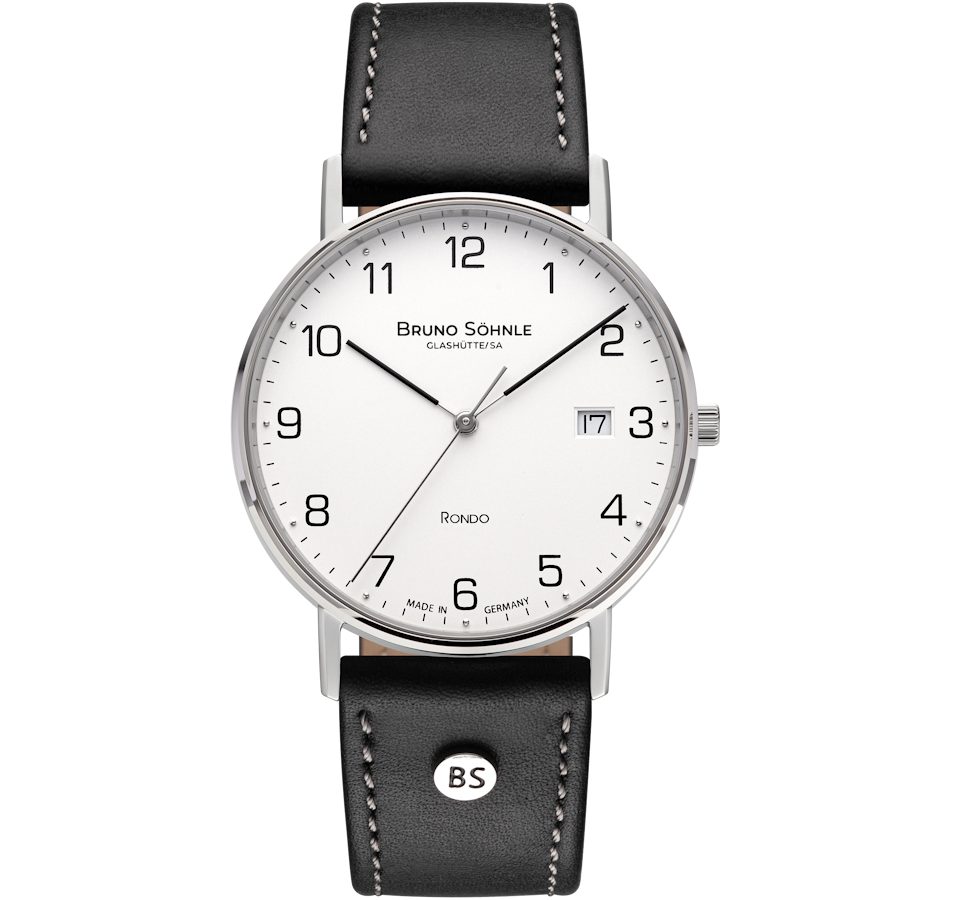 Quarzuhr Herrenuhr Glashütte Bruno Söhnle Rondo