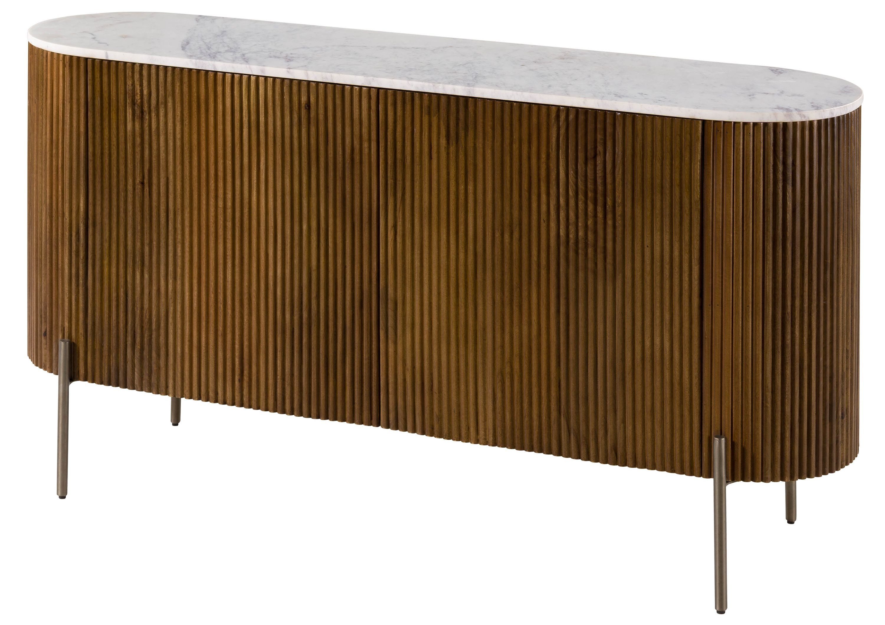 Massivmoebel24 Sideboard (Massivholz), Mango 145x40x76 braun lackiert / Mar günstig online kaufen