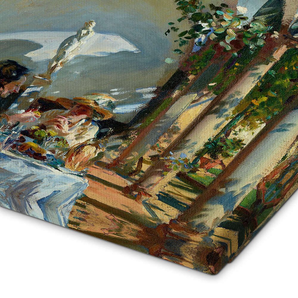 Posterlounge Wandbild Frühstück in der Loggia, John Singer Sargent, erhältlich als Poster, Leinwandbild, Wandsticker oder Acrylglasbild