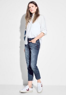 Cecil 5-Pocket-Jeans Scarlett mit schmalem Bein und mittelblauer Waschung