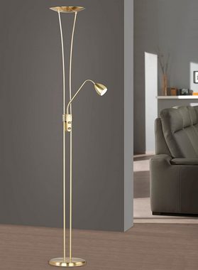 lightling Deckenfluter Armando, LED fest integriert, warmweiß, moderner Deckenstrahler mit LED Lesearm