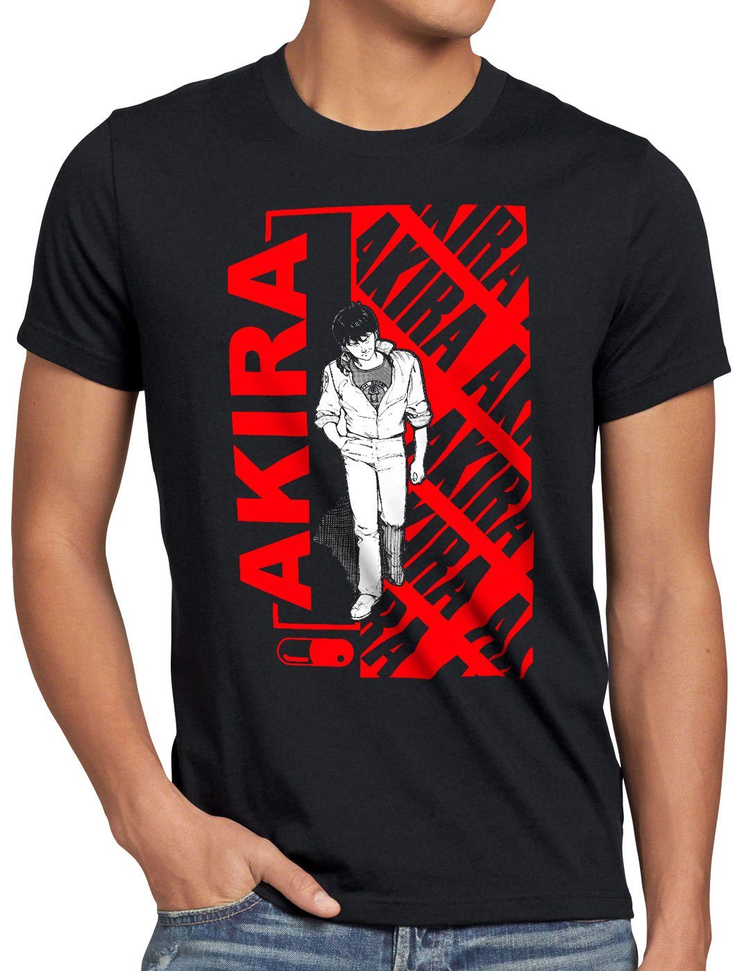 style3 T-Shirt Kaneda Cyberpunk neo tokyo biker anime akira