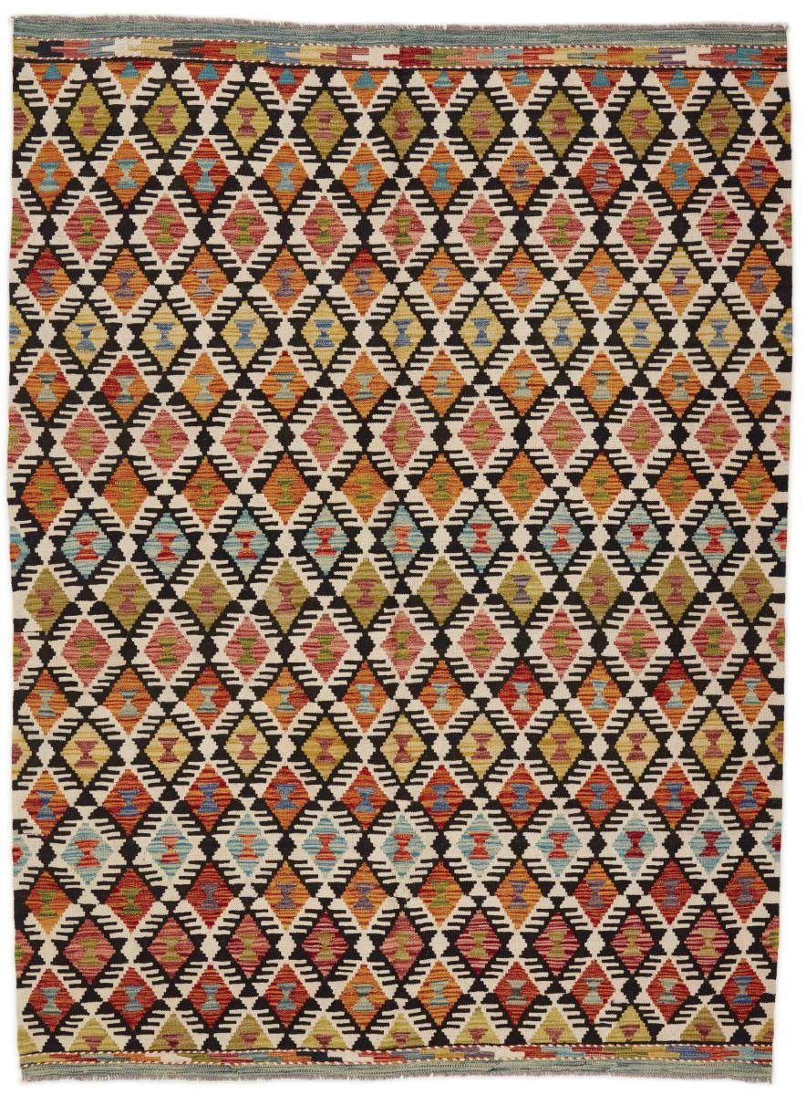 Orientteppich Kelim Afghan 183x245 Handgewebter rechteckig, mm Höhe: 3 Nain Trading, Orientteppich