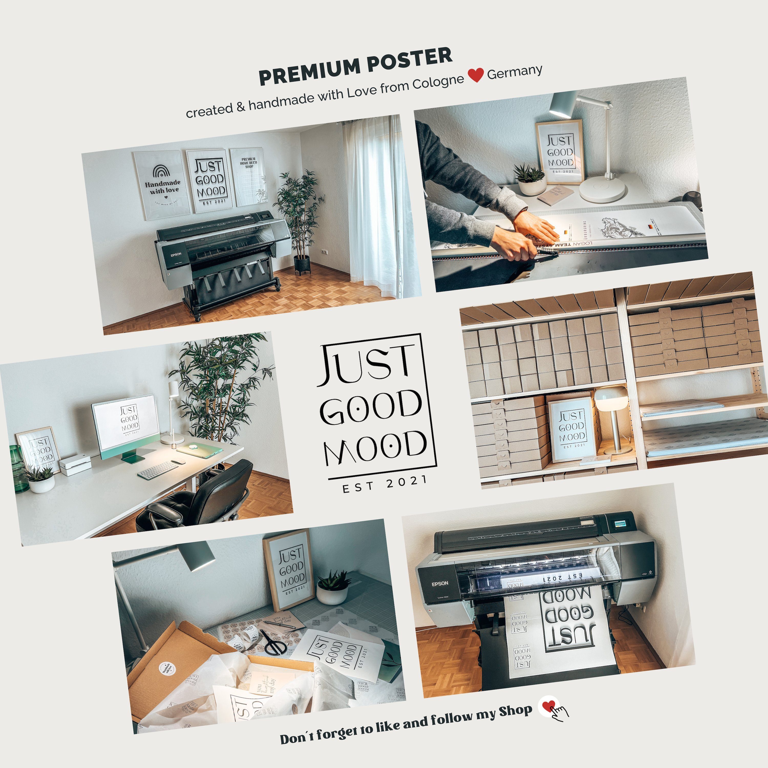 JUSTGOODMOOD Poster Premium ® Prada Marfa Poster · ohne Rahmen, (1 St), Pos günstig online kaufen