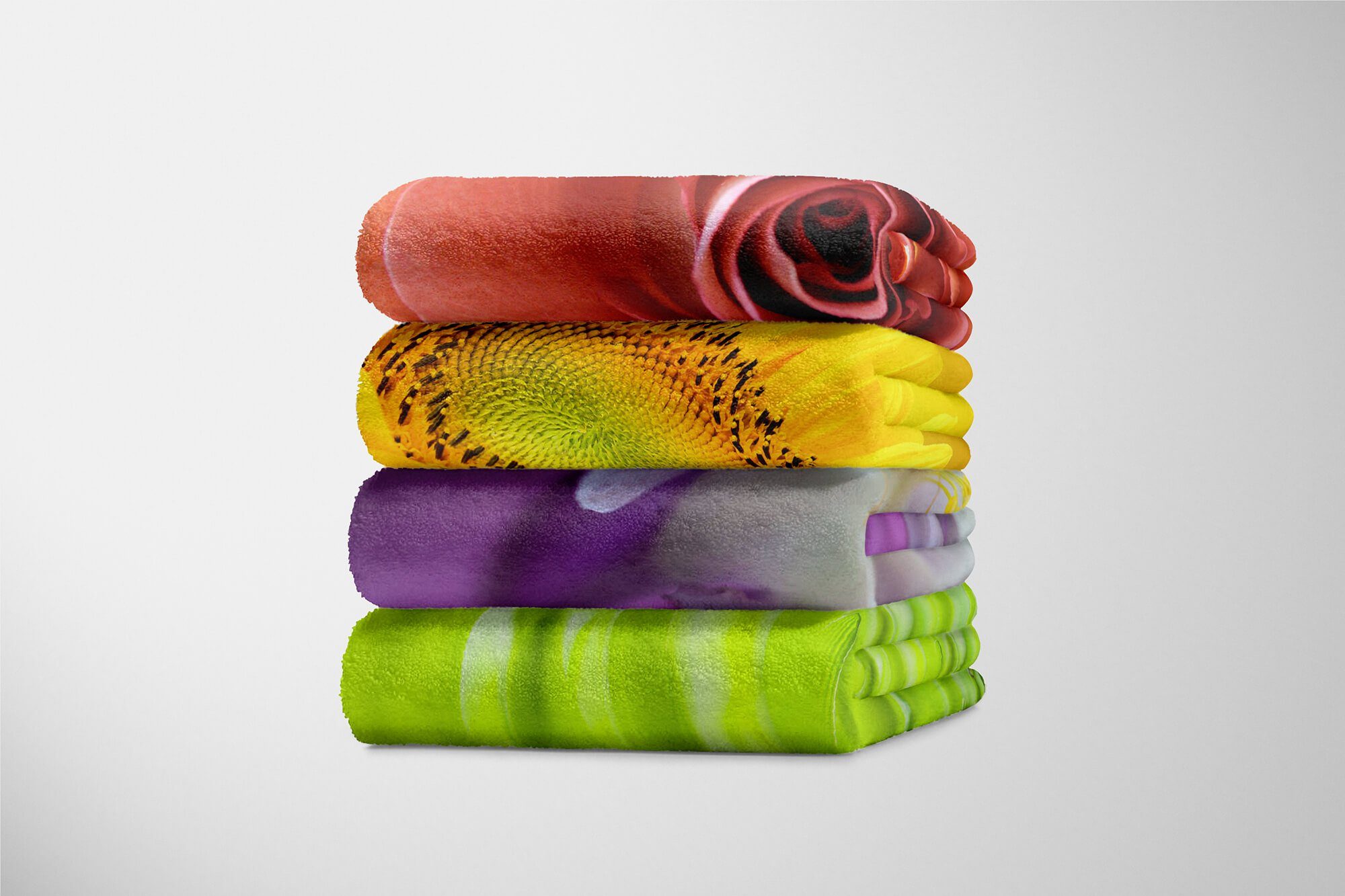Handtücher Handtuch Saunatuch Fotomotiv mit Handtuch Baumwolle-Polyester-Mix Bl, Art Sinus (1-St), Makrofotografie Kuscheldecke Strandhandtuch