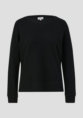 s.Oliver Sweatshirt Doubleface-Sweatshirt mit Viskose