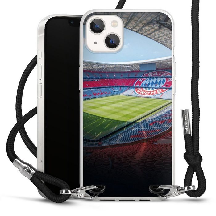 DeinDesign Handyhülle FC Bayern München FCB Stadion Stadion FC Bayern - Color Apple iPhone 13 Handykette Hülle mit Band Case zum Umhängen
