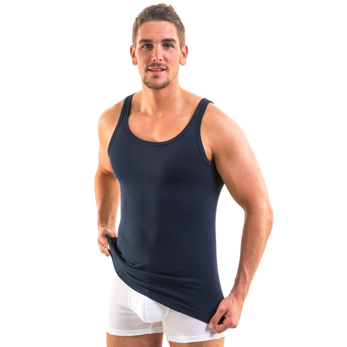 HERMKO Achselhemd 3000 Herren Tank Top 100% Bio-Baumwolle, Unterhemd, Vest günstig online kaufen