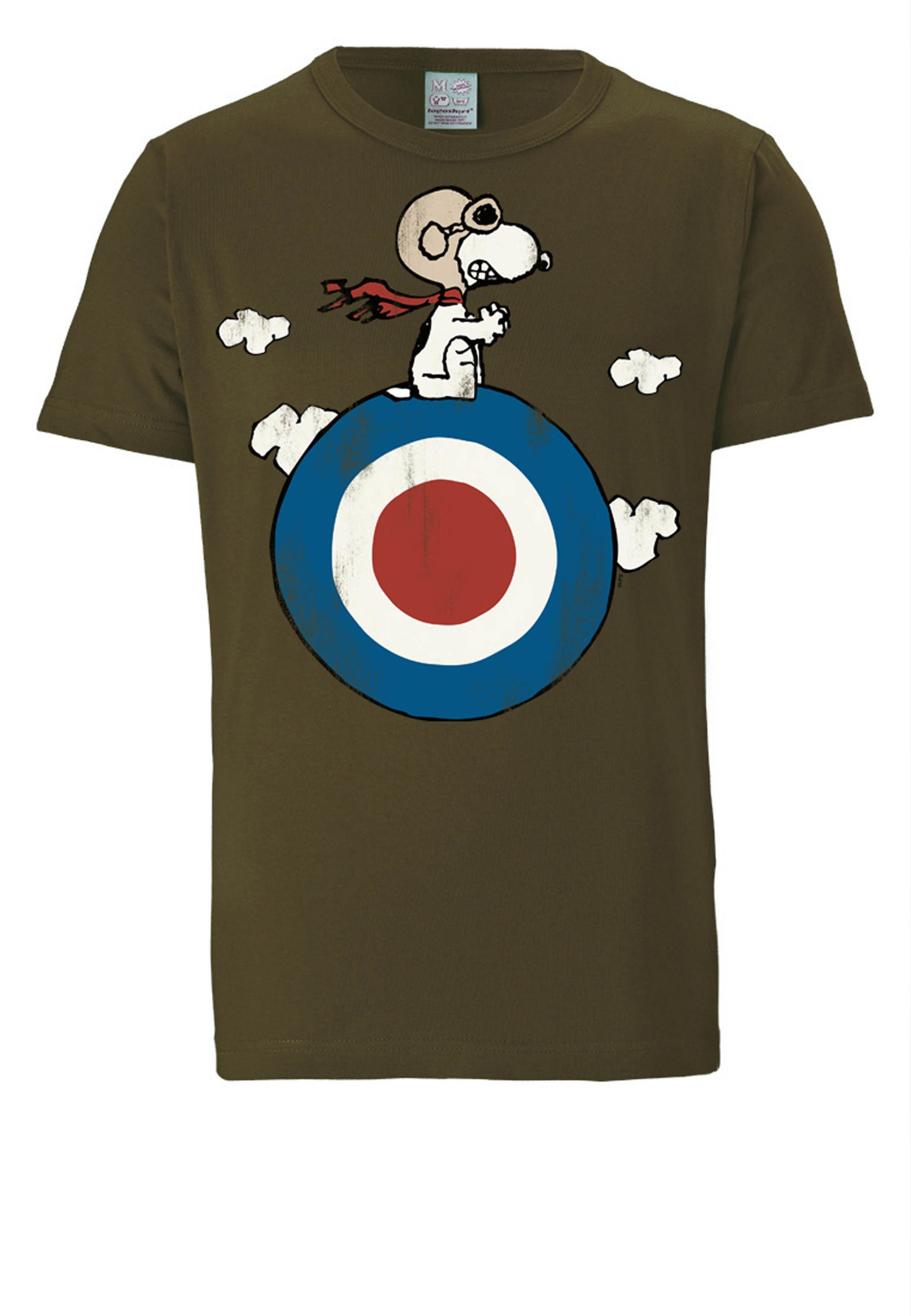 LOGOSHIRT T-Shirt Peanuts - Snoopy Pilot mit lizenziertem Print – Bild 3 von 5