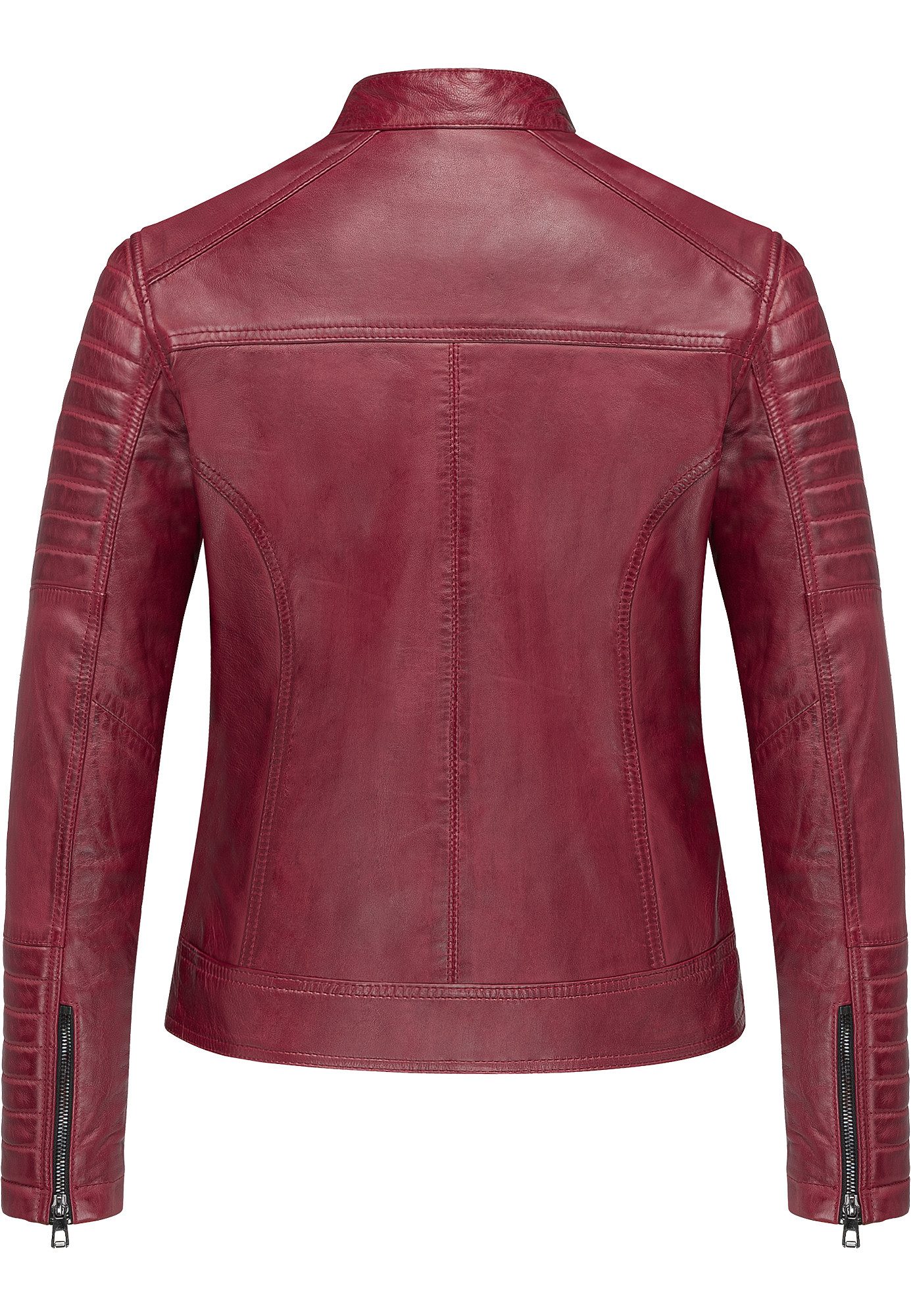 REPUBLIX Lederjacke MYRNA Echtleder Damen Biker Zipper Jacke günstig online kaufen