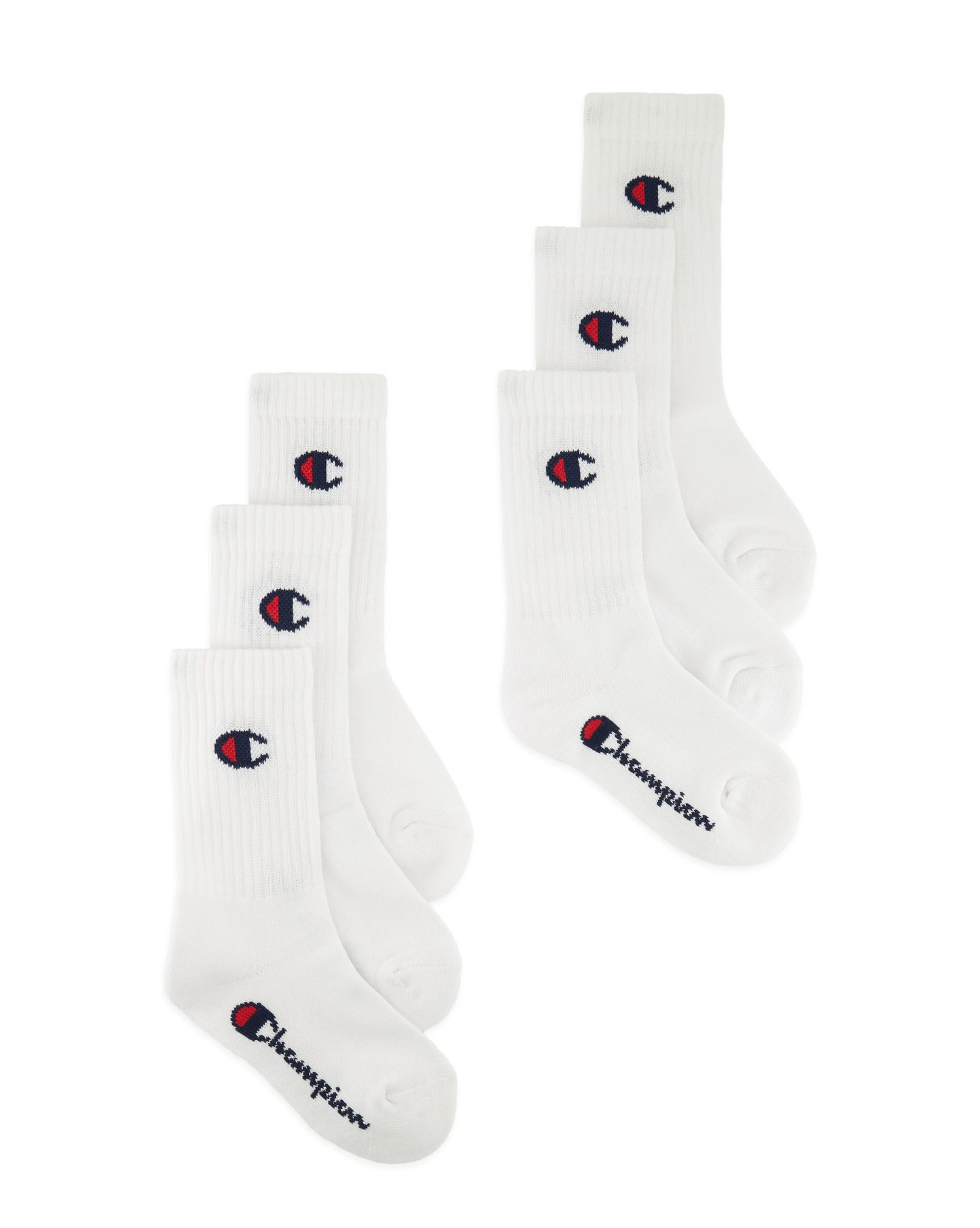 Champion Sportsocken (Packung, 6-Paar) für Kinder, sportlicher Stil, aus Baumwolle, Polyester und Elasthan
