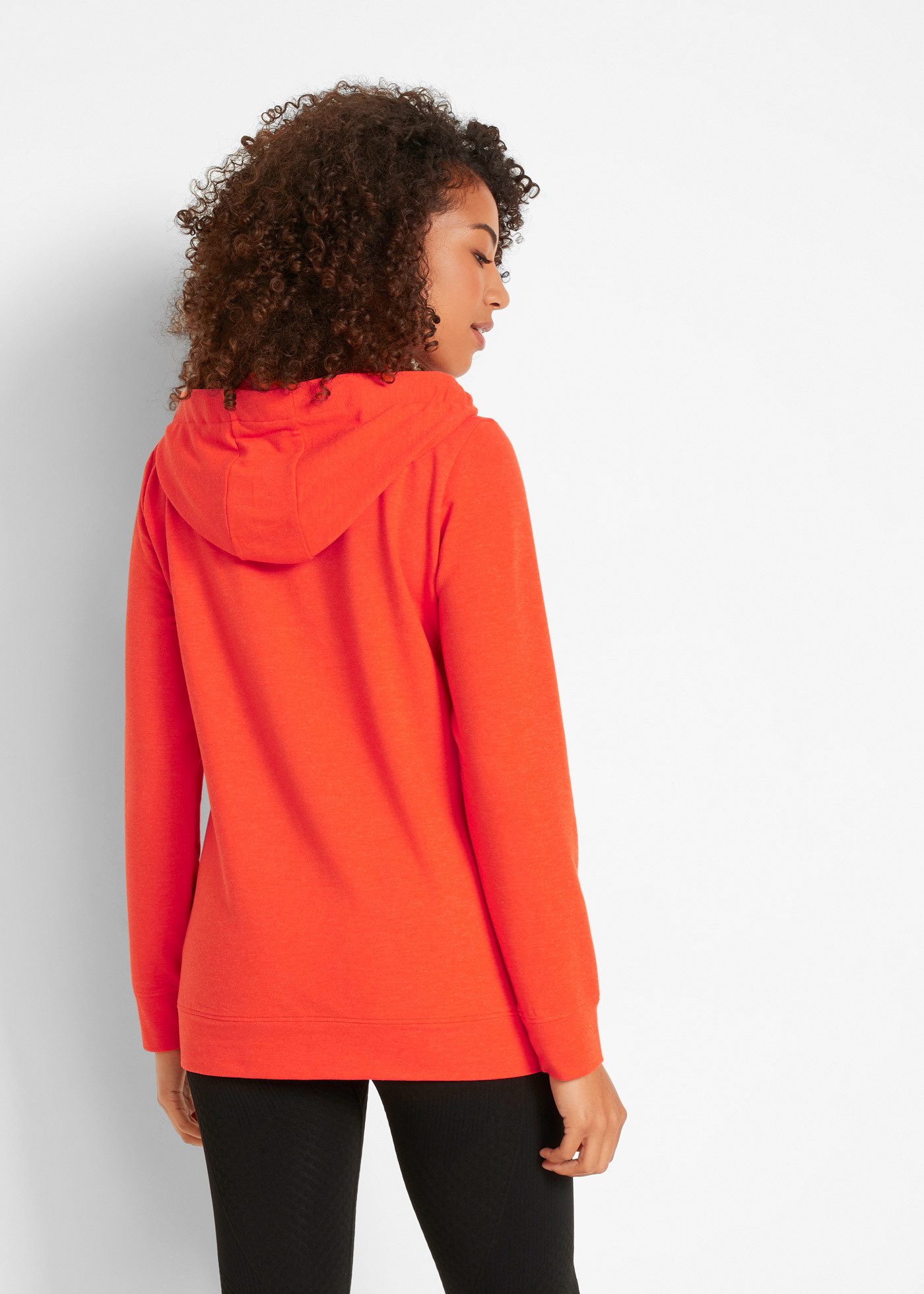 bonprix Kapuzensweatshirt bequeme Passform, bedrucktes Bindeband, mit Kängu günstig online kaufen