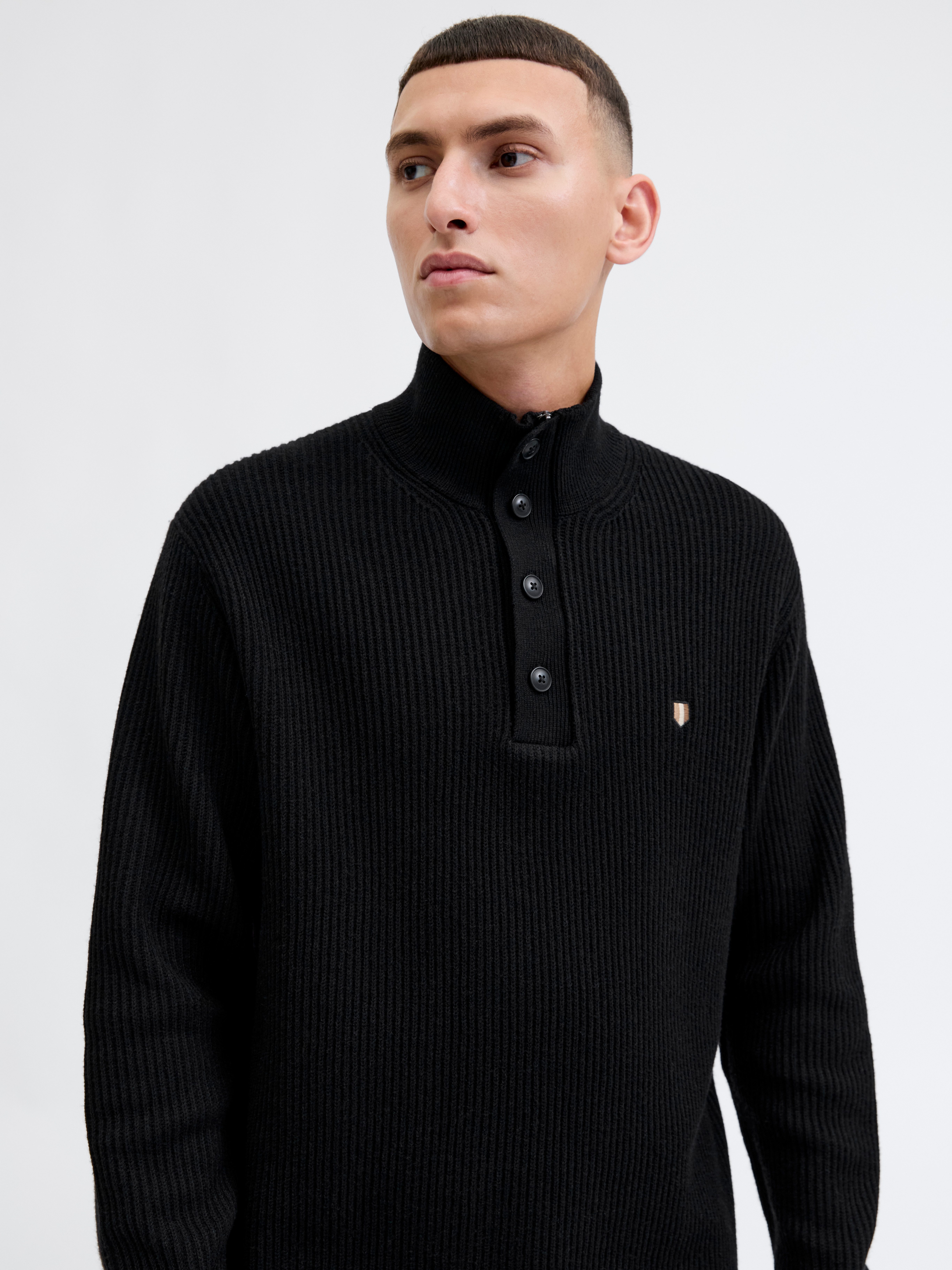 Jack & Jones Strickpullover JPRBLURICHARD KNIT HIGH NECK