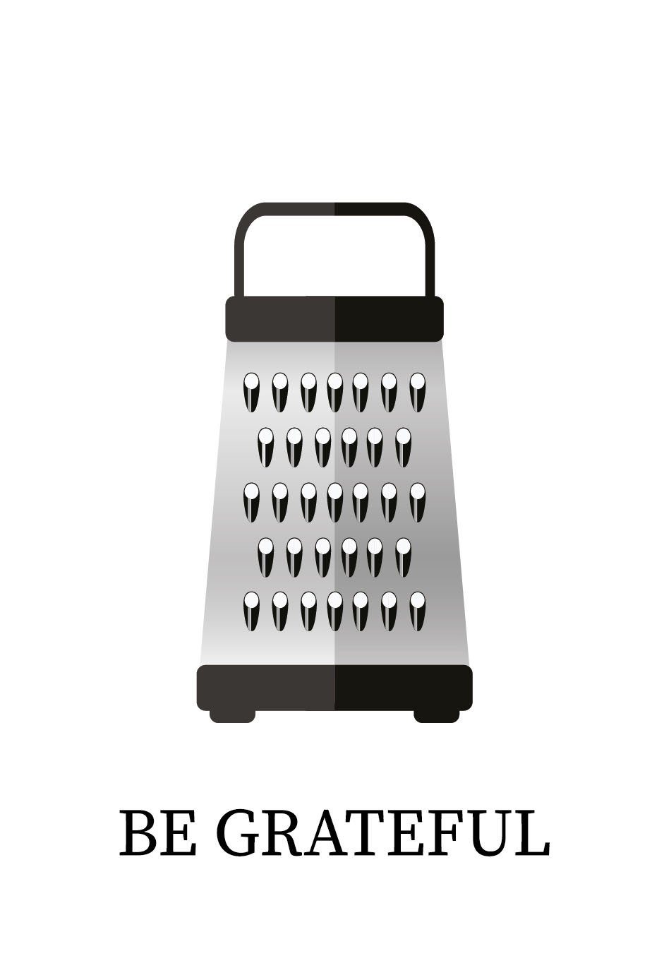 queence Wanddekoobjekt BE GRATEFUL, Stahlschild, Blechschild, Spruch, Witzig, Wanddeko, retro, 20x30cm