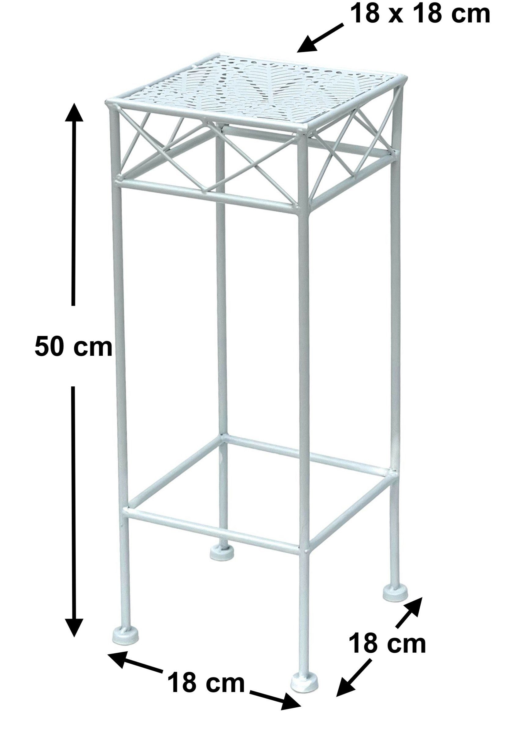 DanDiBo Blumenständer Weiß Metall Eckig 70-50 günstig online kaufen