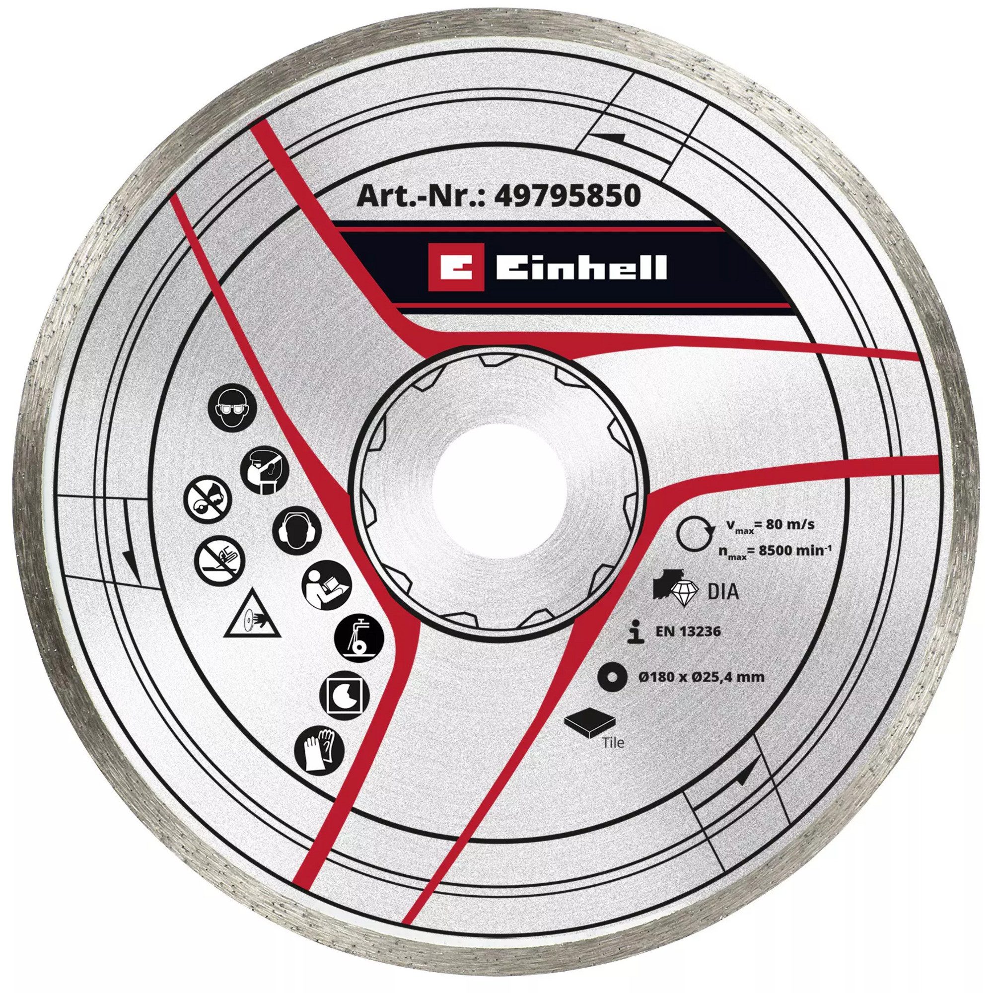 Einhell Sägeblatt EINHELL Diamant-Trennscheibe, Ø 180 x 25,4 x