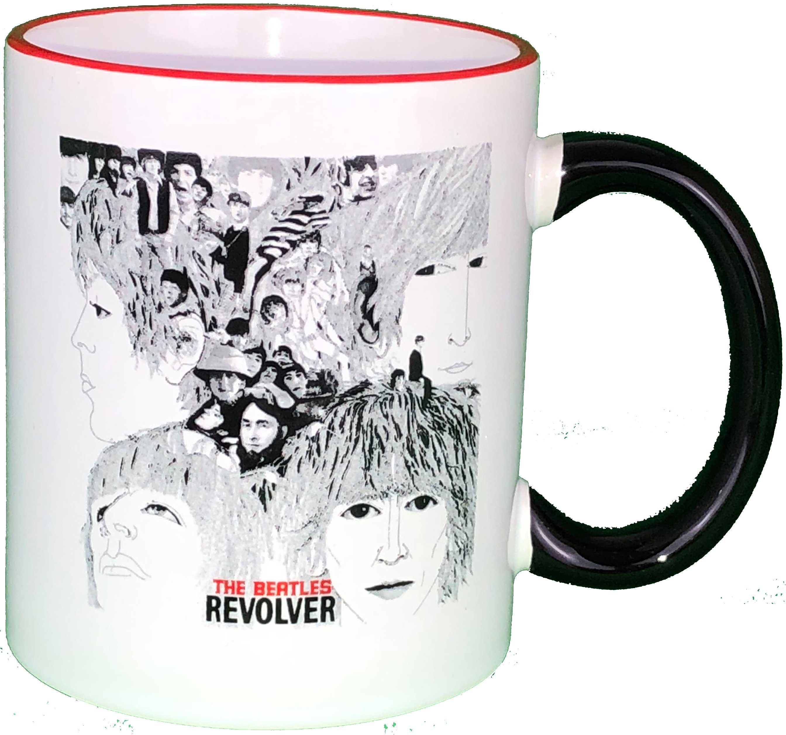 The Beatles Tasse, Keramik, 300 ml, Beatles Tasse "Revolver", Weiß