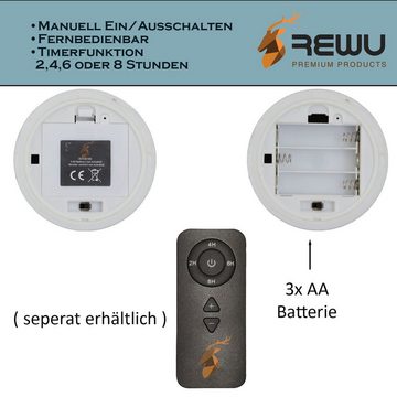 Deluxe Homeart LED-Kerze Deluxe Homeart LED Kerze mit Timerfunktion Bordeaux