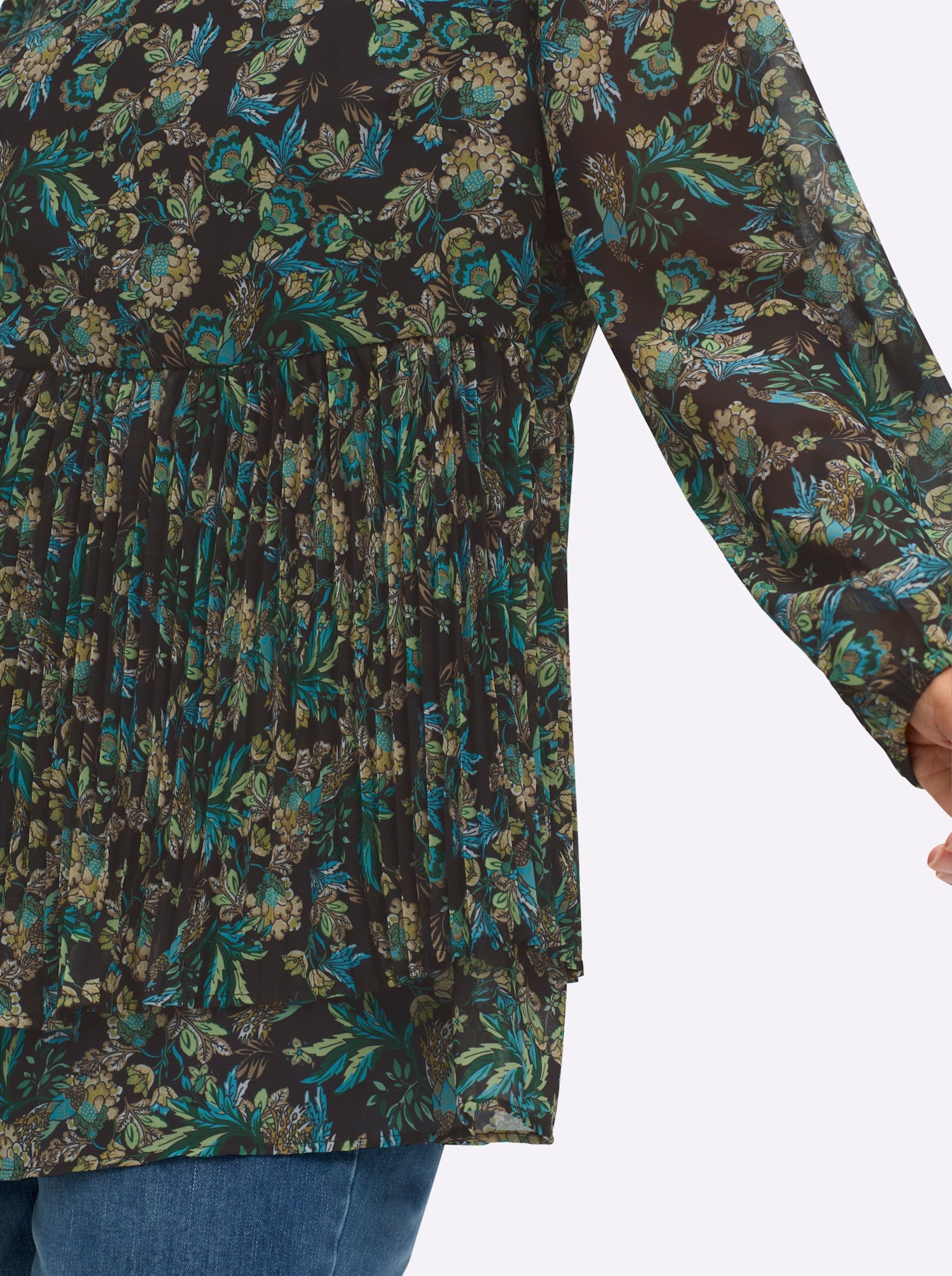 sheego by Joe Browns Klassische Bluse Tunika Langarm – Bild 4 von 5