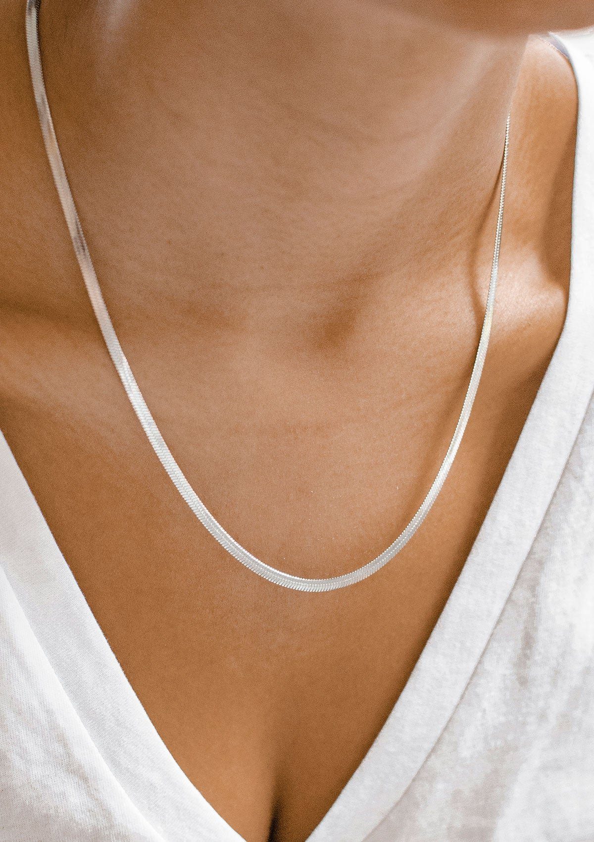 Hey Happiness Collier Schlangenkette Edelstahl Damen, günstig online kaufen
