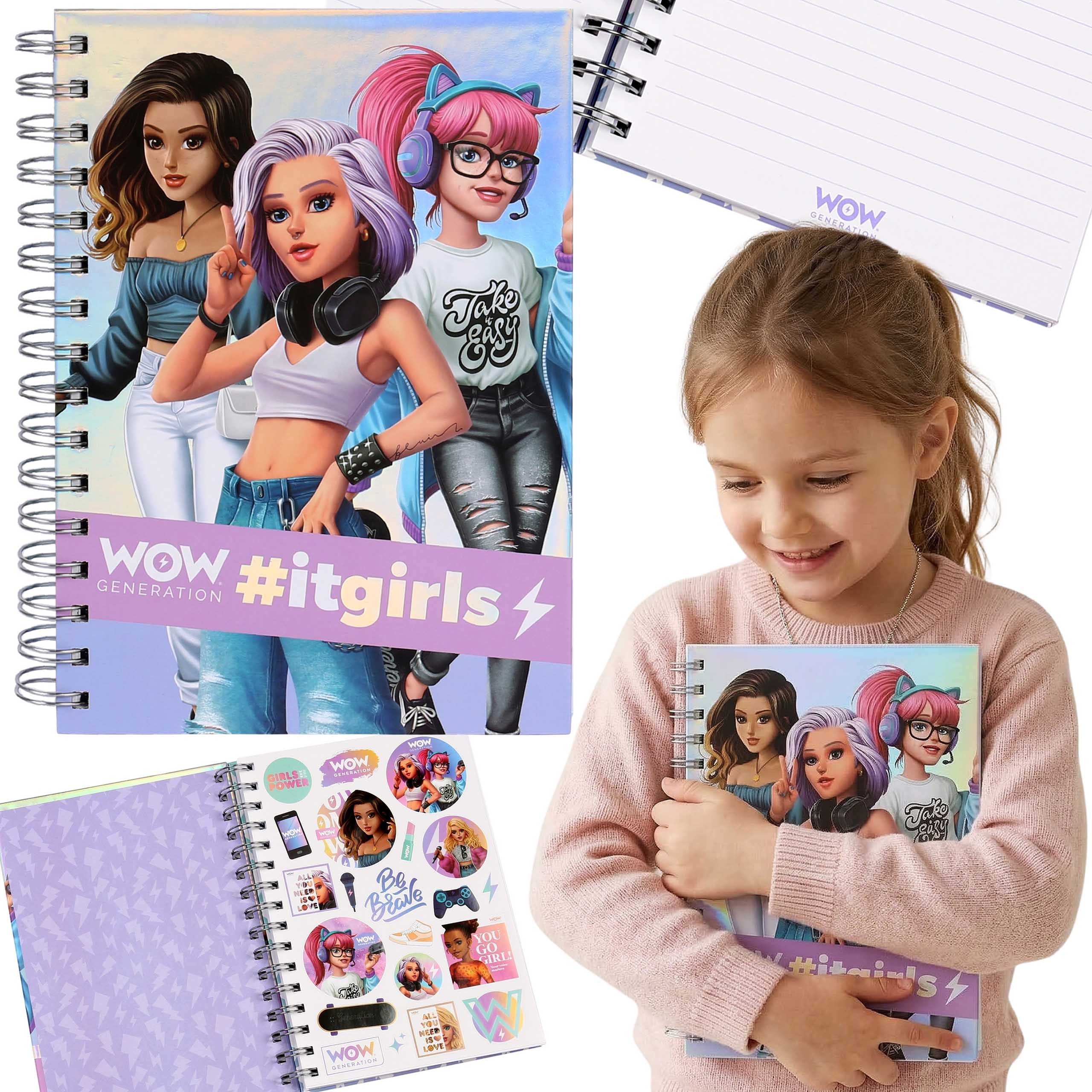 WOW GENERATION Notizbuch WOW Generation Notizbuch A5, liniert, festes Cover, 80 Seiten